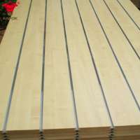 Kapok Panel factory melamine mdf slotted board / slot mdf board / slot board