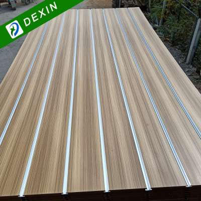 1220x1220mm or 1220x2440mm Melamine Slotted MDF Panel